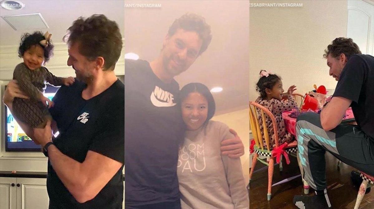 Pau Gasol celebra su 40 cumpleaños con la viuda y las tres hijas de Kobe Bryant. Pau Gasol celebra su 40 cumpleaños con la viuda y las tres hijas de Kobe Bryant.