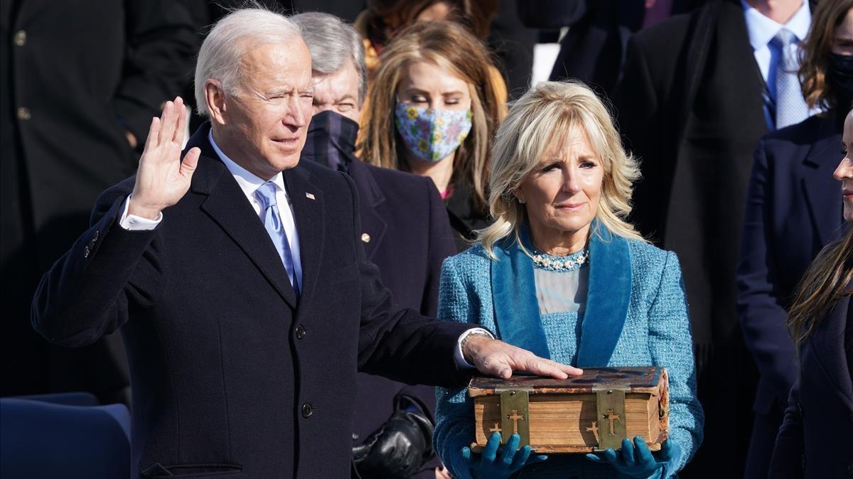 Joe Biden jura como presidente de EEUU. Joe Biden jura como presidente de EEUU.