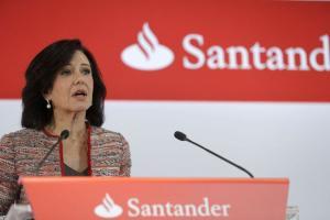 El Banco Santander ganó 7.316 millones hasta septiembre, un 25% más.