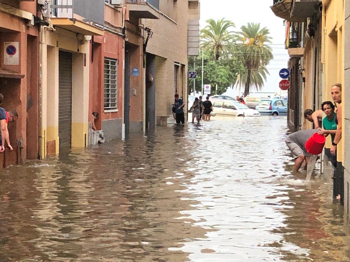 Inundaciones en Mataró