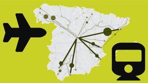 MAPA | L’Espanya a 2,5 hores amb tren: ¿on podem anar des de les principals ciutats?