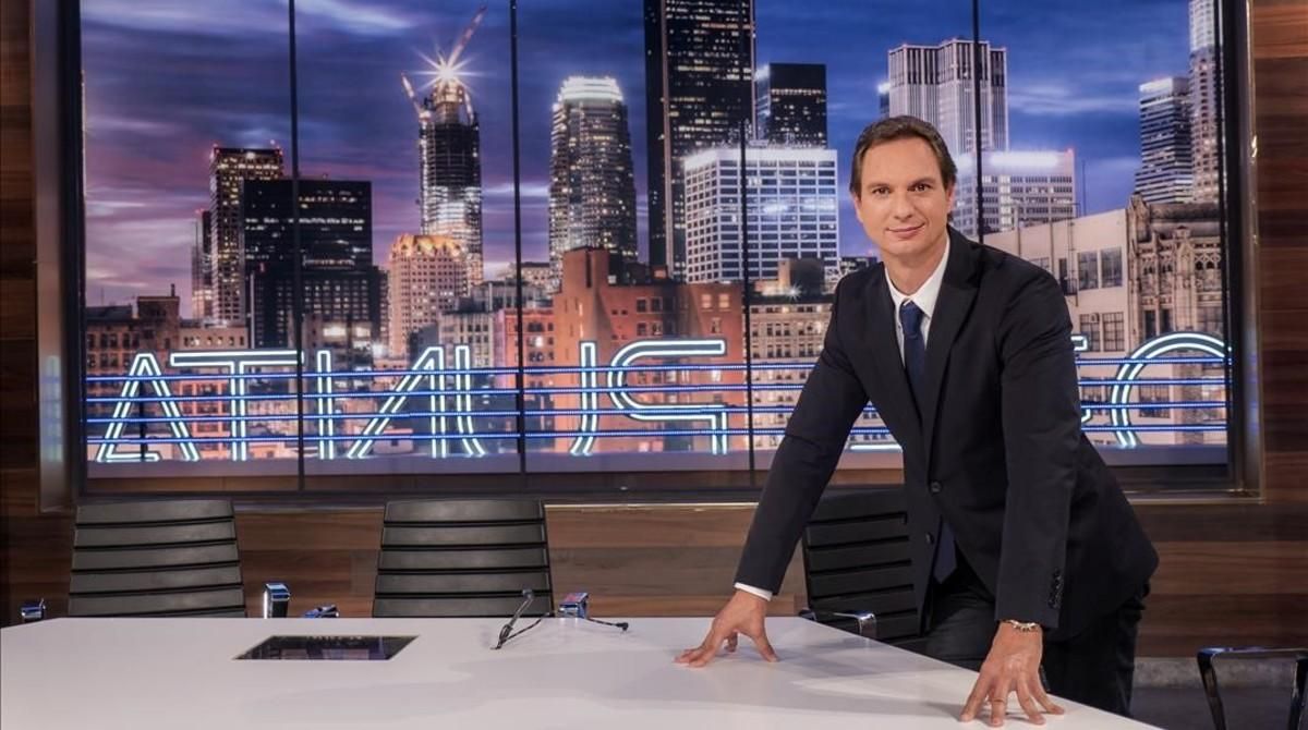 Javier Cárdenas, en el plató del programa ’Hora punta’, de TVE-1. Javier Cárdenas, en el plató del programa ’Hora punta’, de TVE-1.