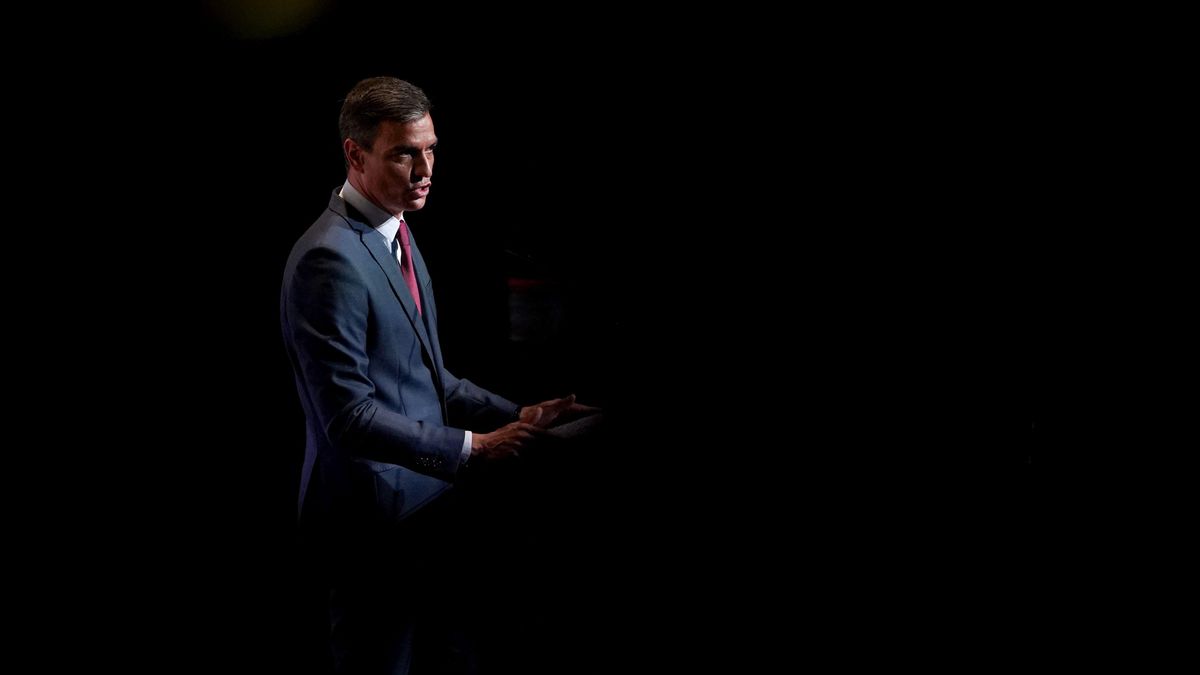 El presidente del Gobierno, Pedro Sánchez, durante su conferencia en Casa de América El presidente del Gobierno, Pedro Sánchez, durante su conferencia en Casa de América