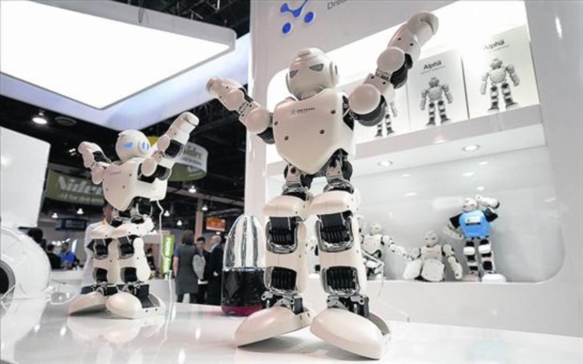 Exhibición de robots en la feria de tecnología Consumer Electronics Show (CES) de Las Vegas, el pasado 5 de enero.