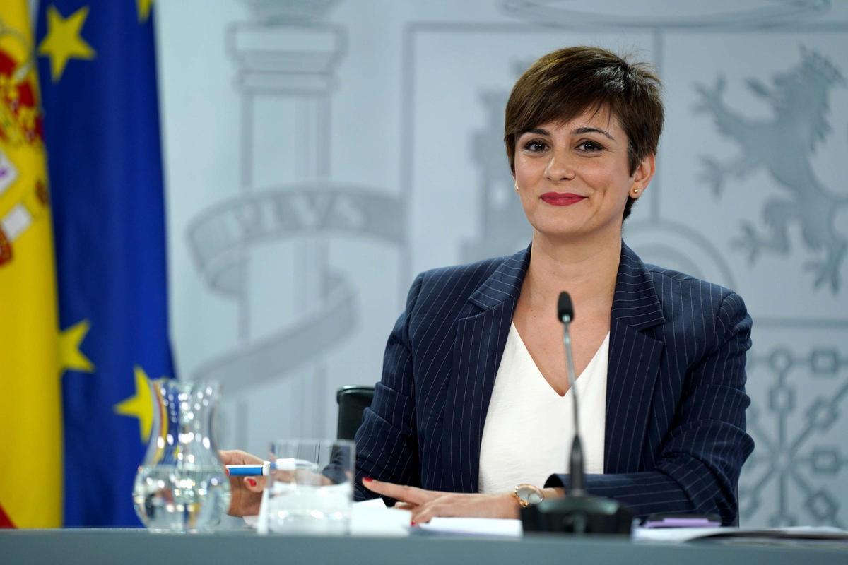 La ministra Portavoz Isabel Rodríguez, en la rueda de prensa posterior a la reunión al Consejo de Ministros. La ministra Portavoz Isabel Rodríguez, en la rueda de prensa posterior a la reunión al Consejo de Ministros.