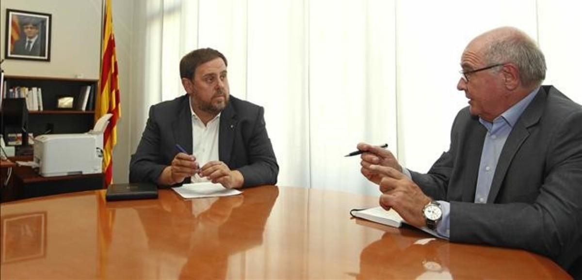 Junqueras prioritza aprovar els comptes amb la CUP després de reunir-se amb Rabell Junqueras prioritza aprovar els comptes amb la CUP després de reunir-se amb Rabell