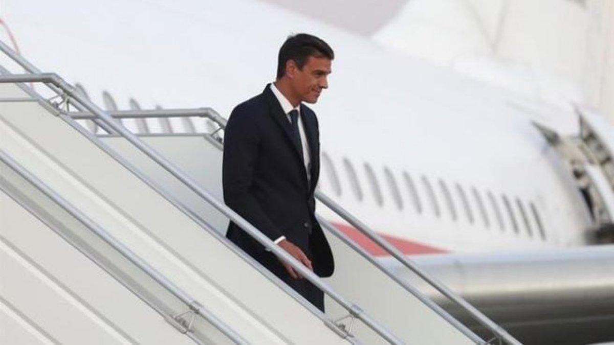 Avariat l'avió que traslladava Pedro Sánchez al tancament de campanya de Galícia
