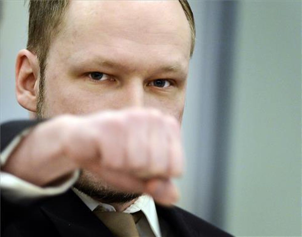 El extremista Anders Breivik, autor del atentado de Oslo en el 2011, en el juicio celebrado en el 2012. El extremista Anders Breivik, autor del atentado de Oslo en el 2011, en el juicio celebrado en el 2012.