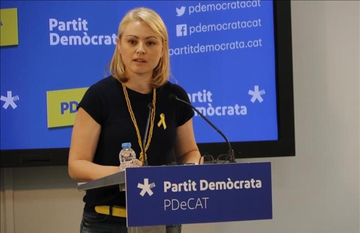 La portavoz del PDECat, Maria Senserrich. La portavoz del PDECat, Maria Senserrich.