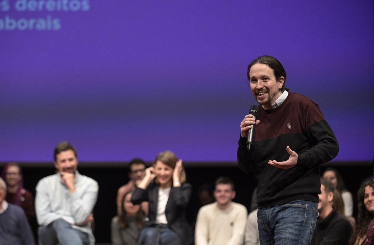 Pablo Iglesias, el sábado en A Coruña. Pablo Iglesias, el sábado en A Coruña.