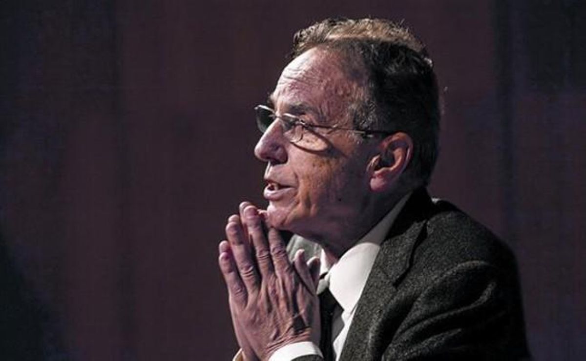 Raimon Obiols, el pasado 8 de marzo, en la presentación de sus memorias políticas, en Barcelona. Raimon Obiols, el pasado 8 de marzo, en la presentación de sus memorias políticas, en Barcelona.