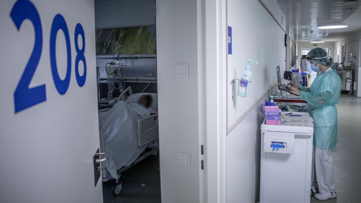 Planta de hospitalización ingresados por covid en el edificio Garbí en el Parc Sanitari Pere Virgil Planta de hospitalización ingresados por covid en el edificio Garbí en el Parc Sanitari Pere Virgil
