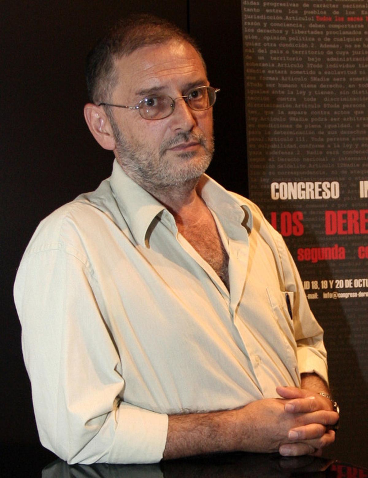 El historiador israelí Meir Margalit, fundador y coordinador del Comitè Israelí contra las Demoliciones. 