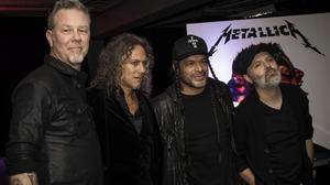 James Hetfield, Kirk Hammett, Robert Trujillo y Lars Ulrich, de Metallica.