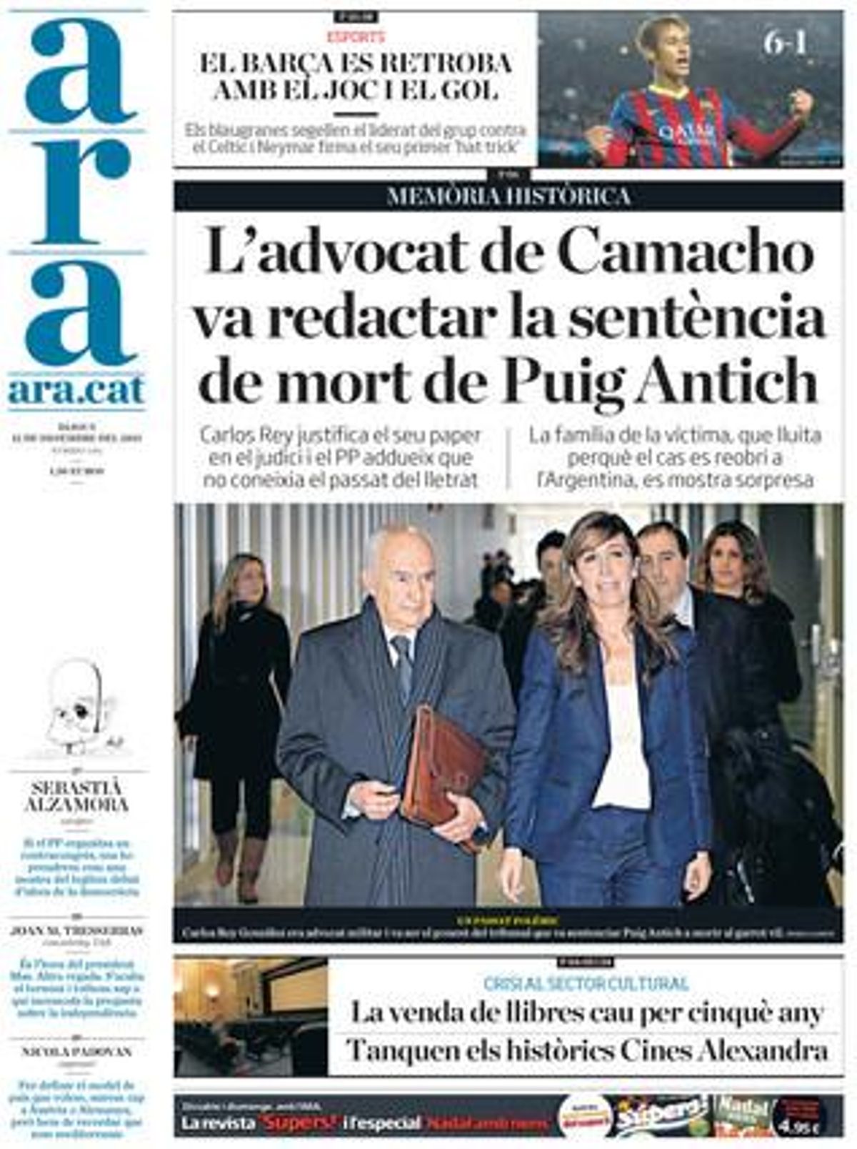 Ara, 12-12-2013. Ara, 12-12-2013.