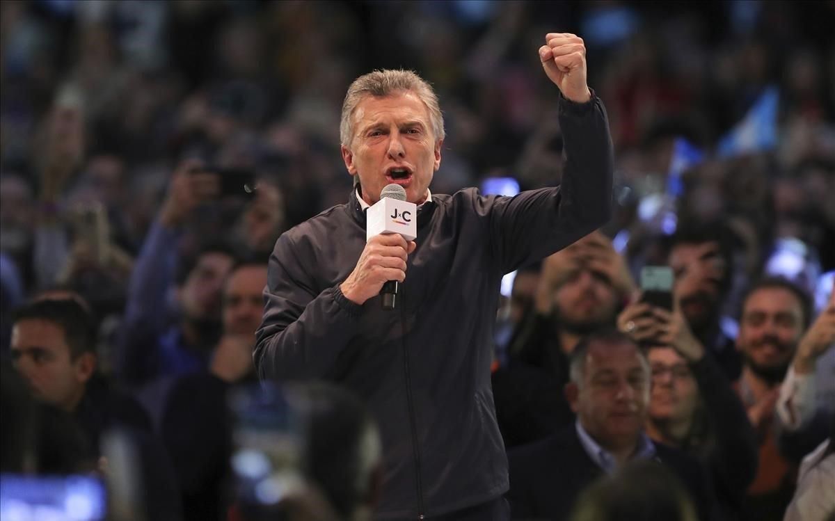 Mauricio Macri, en un mitin electoral en la ciudad de Córdoba. Mauricio Macri, en un mitin electoral en la ciudad de Córdoba.
