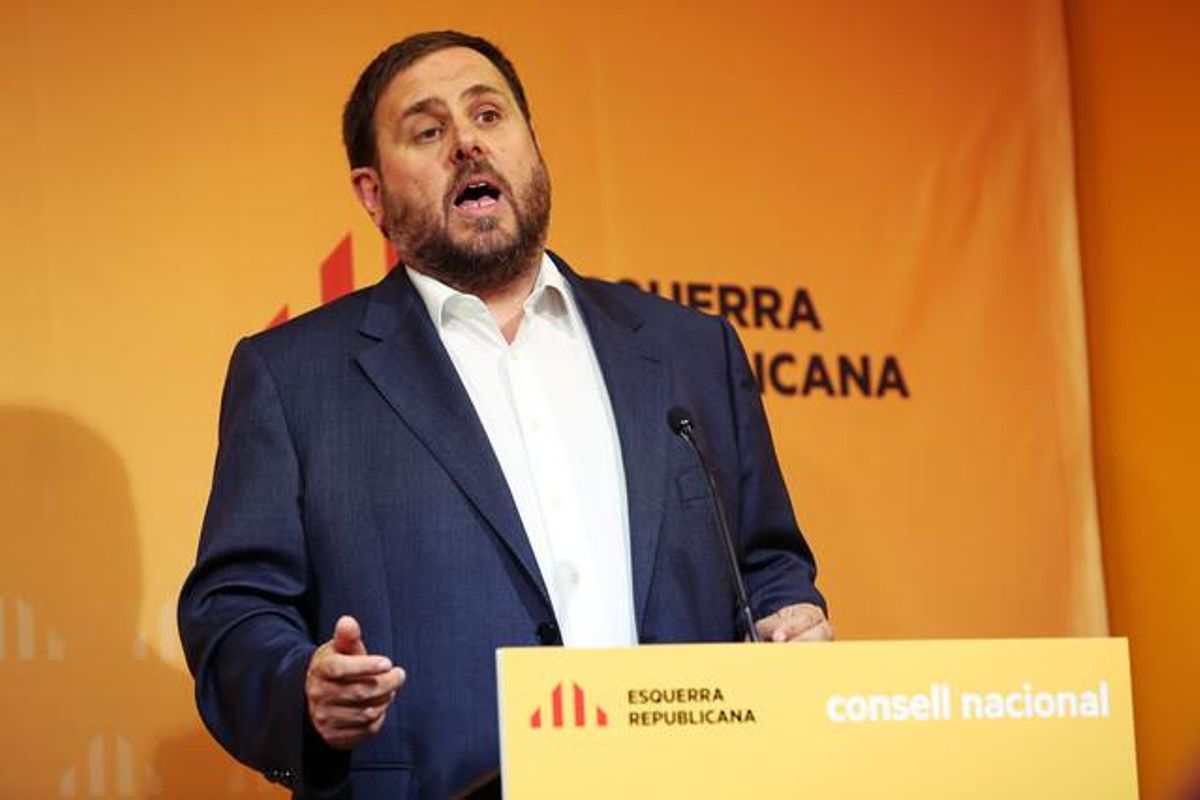 Intervención del líder de ERC, Oriol Junqueras, en el consejo nacional de ERC el pasado septiembre Intervención del líder de ERC, Oriol Junqueras, en el consejo nacional de ERC el pasado septiembre