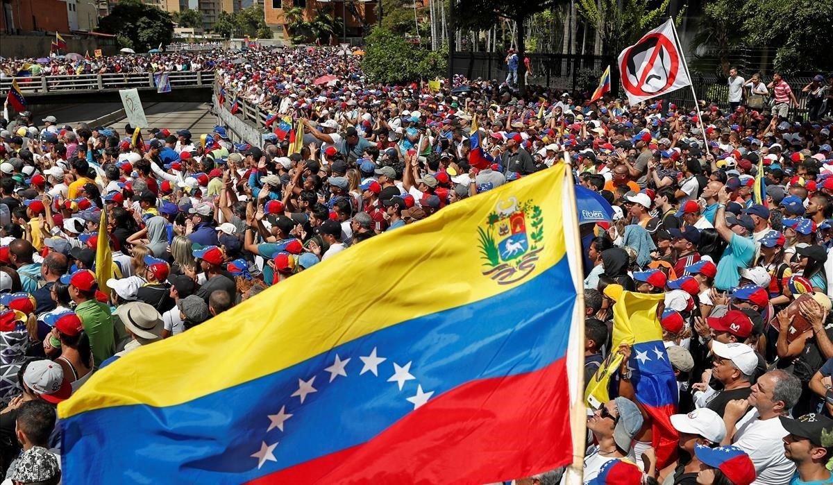 Manifestación contra Nicolás Maduro en Caracas. Manifestación contra Nicolás Maduro en Caracas.