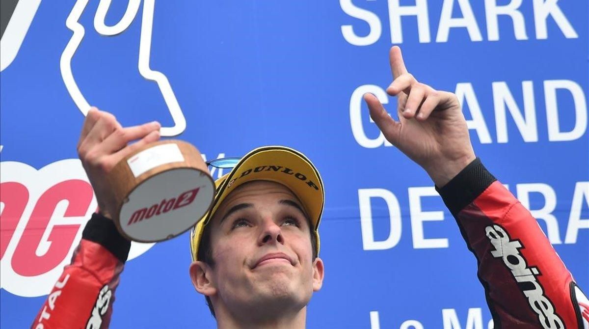 Àlex Márquez (Kalex) ha roto hoy, en Le Mans, una racha, suya y de los pilotos españoles, que no ganaban en Moto2 desde Japón-2017. Àlex Márquez (Kalex) ha roto hoy, en Le Mans, una racha, suya y de los pilotos españoles, que no ganaban en Moto2 desde Japón-2017.