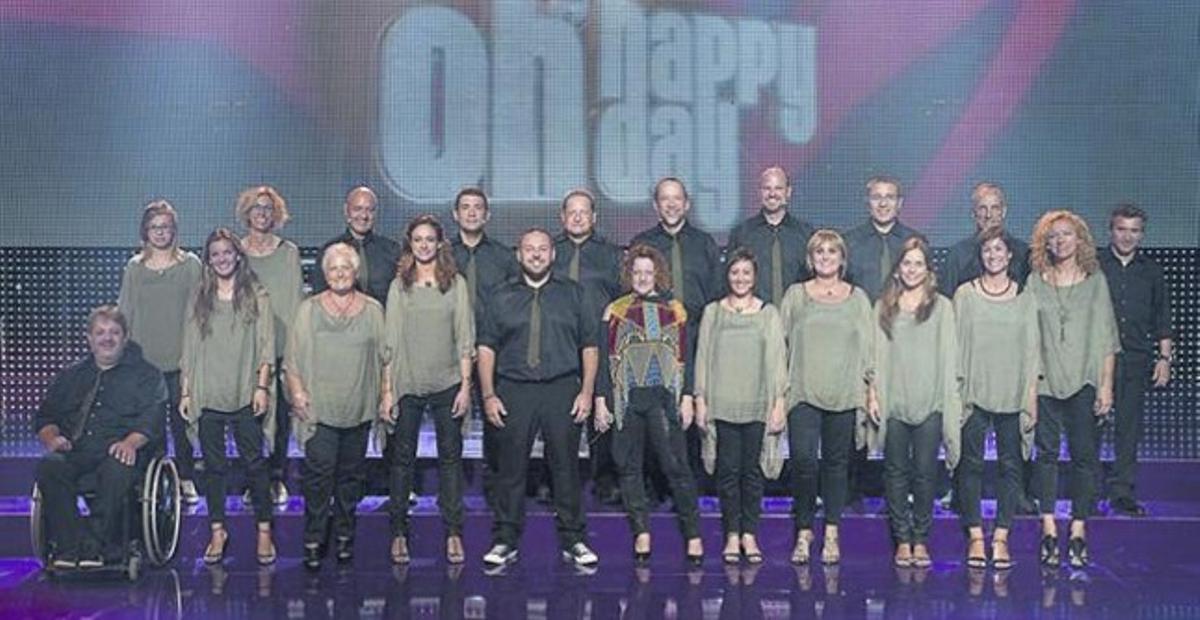 El grupo Tons i Sons, en el programa de TV-3 ’Oh, happy day’.