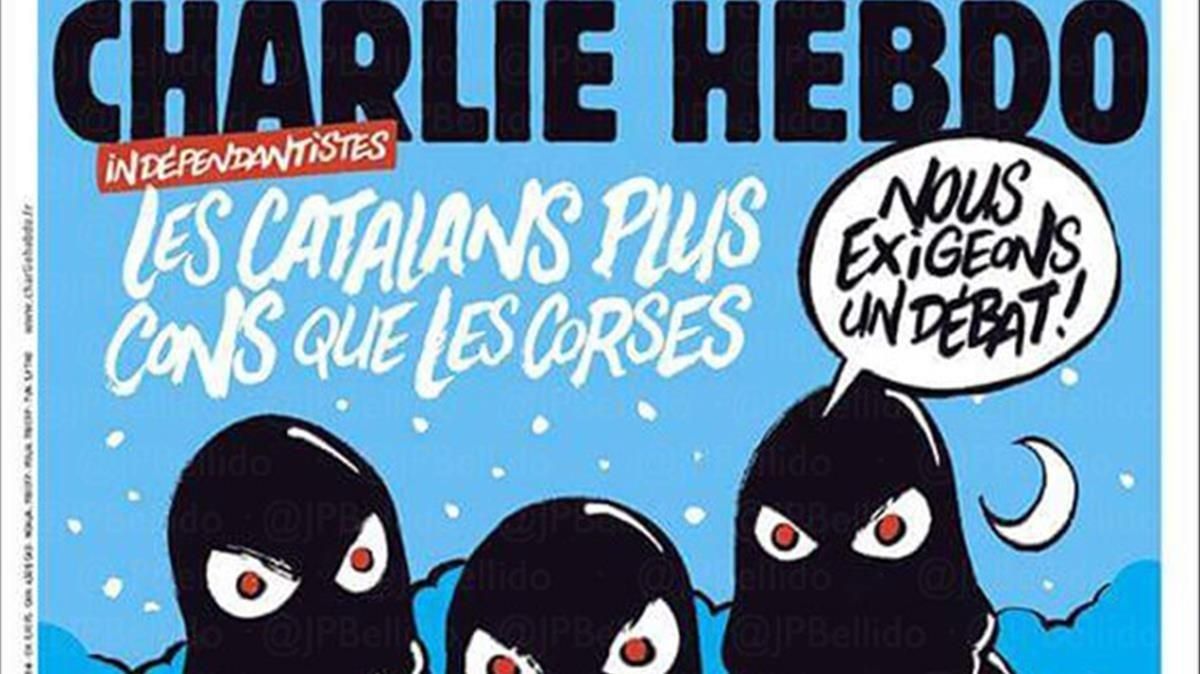 La portada de ’Charlie Hebdo’ dedicada al ’procés’. La portada de ’Charlie Hebdo’ dedicada al ’procés’.