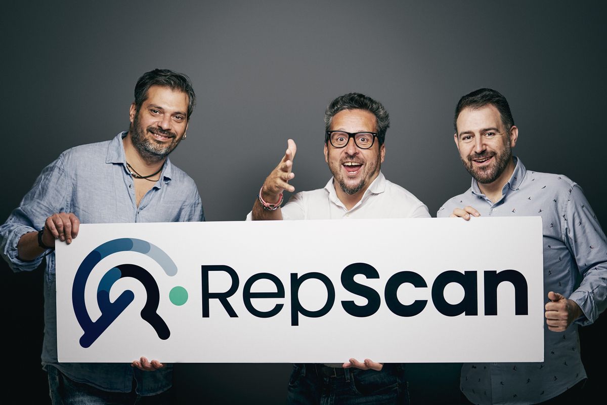 Coque Moreno, Josep Coll y Alejandro Castellano, co fundadores de RepScan Coque Moreno, Josep Coll y Alejandro Castellano, co fundadores de RepScan