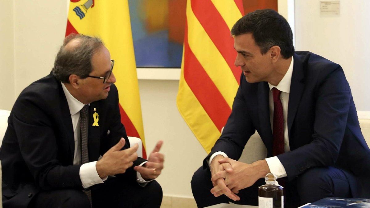 Torra y Sánchez, el pasado julio en la Moncloa. Torra y Sánchez, el pasado julio en la Moncloa.