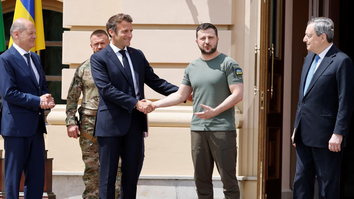 Zelenski recibe a los mandatarios europeos Zelenski recibe a los mandatarios europeos