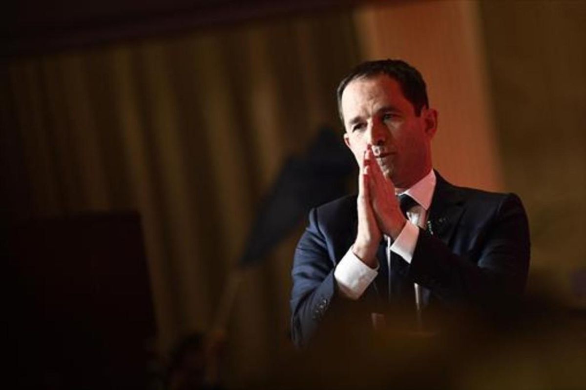 El líder socialista Benoît Hamon, tras conocer su derrota en las últimas presidenciales. El líder socialista Benoît Hamon, tras conocer su derrota en las últimas presidenciales.