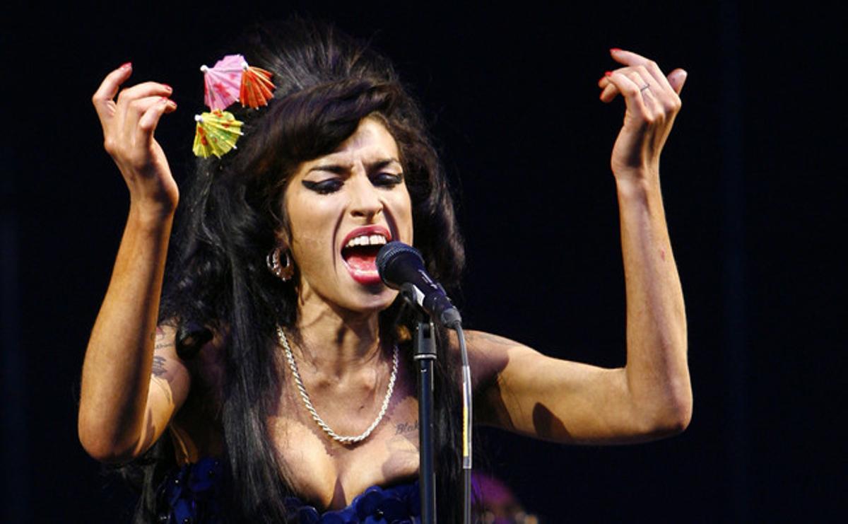 La cantante, en el Festival de Glastonbury, en 2008.