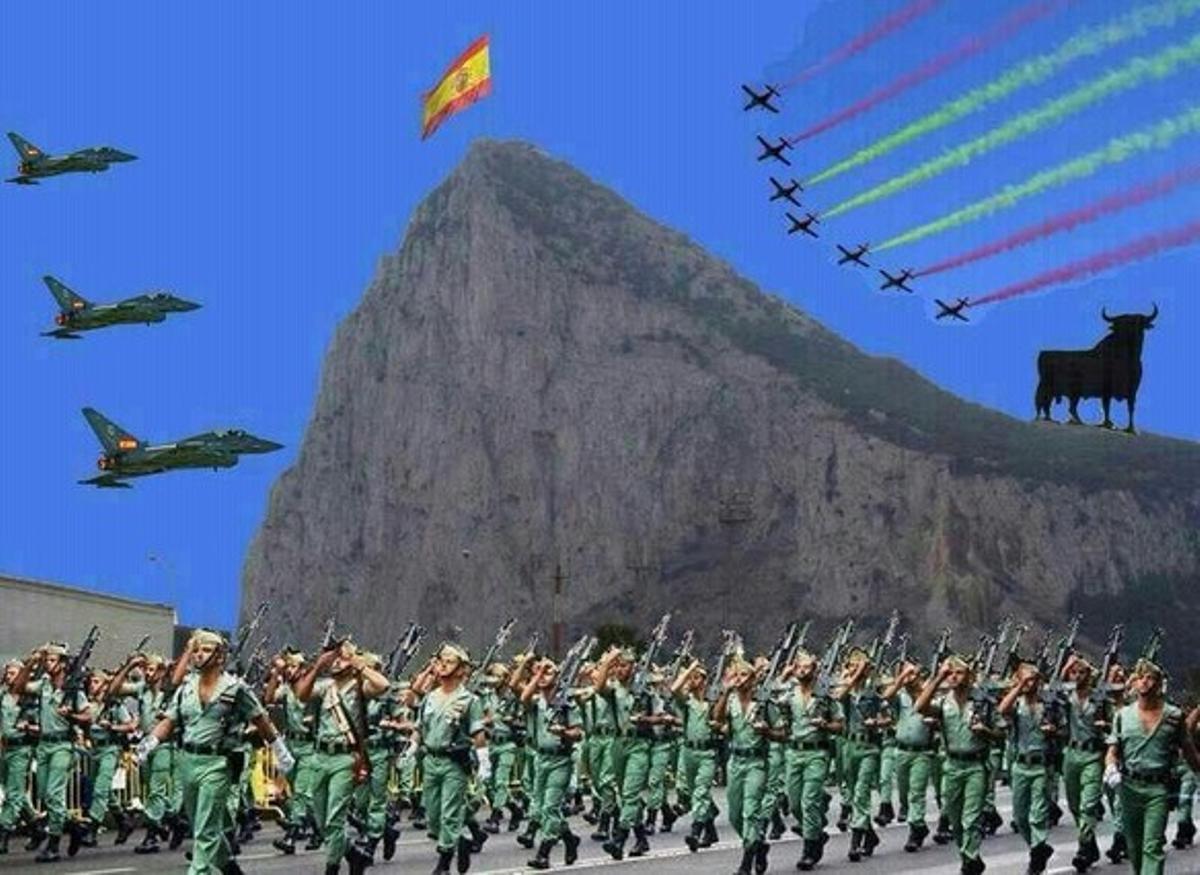 Fotomontaje publicado por Pérez Trigueros. Fotomontaje publicado por Pérez Trigueros.