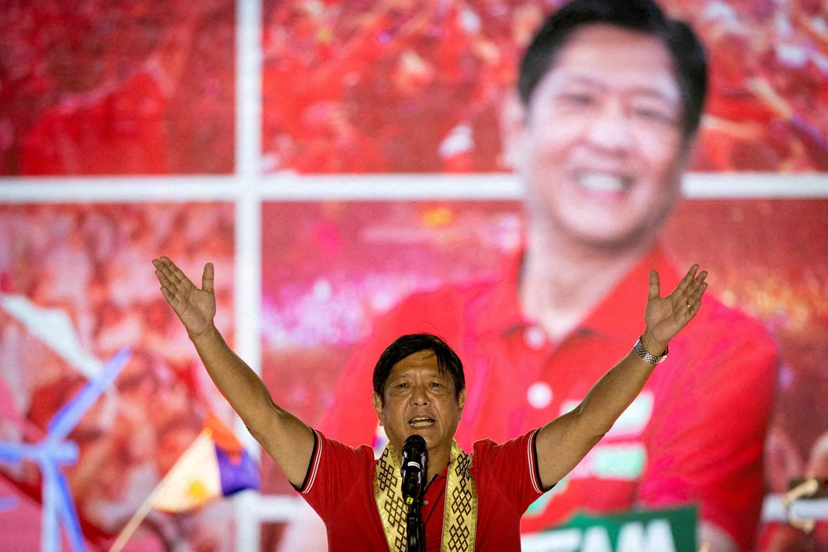 Ferdinand Bongbong Marcos Júnior, durante un mitin en Lipa, en la provincia filipina de Batangas. Ferdinand Bongbong Marcos Júnior, durante un mitin en Lipa, en la provincia filipina de Batangas.