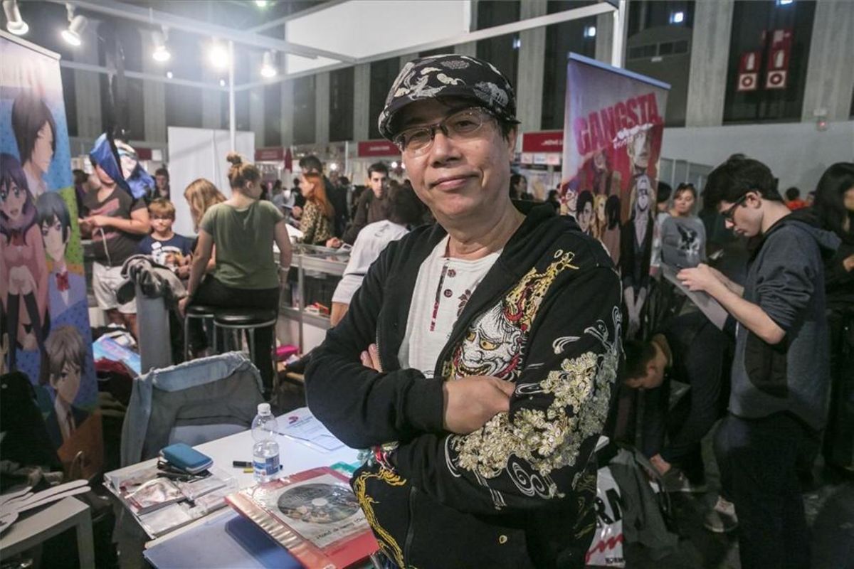 Toshio Maeda, en el Salón del Manga. Toshio Maeda, en el Salón del Manga.