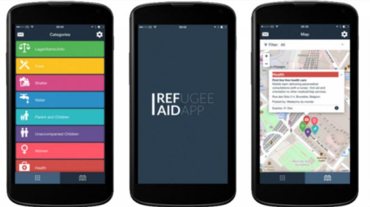 RefAid, una app de ayuda a personas refugiadas y migrantes