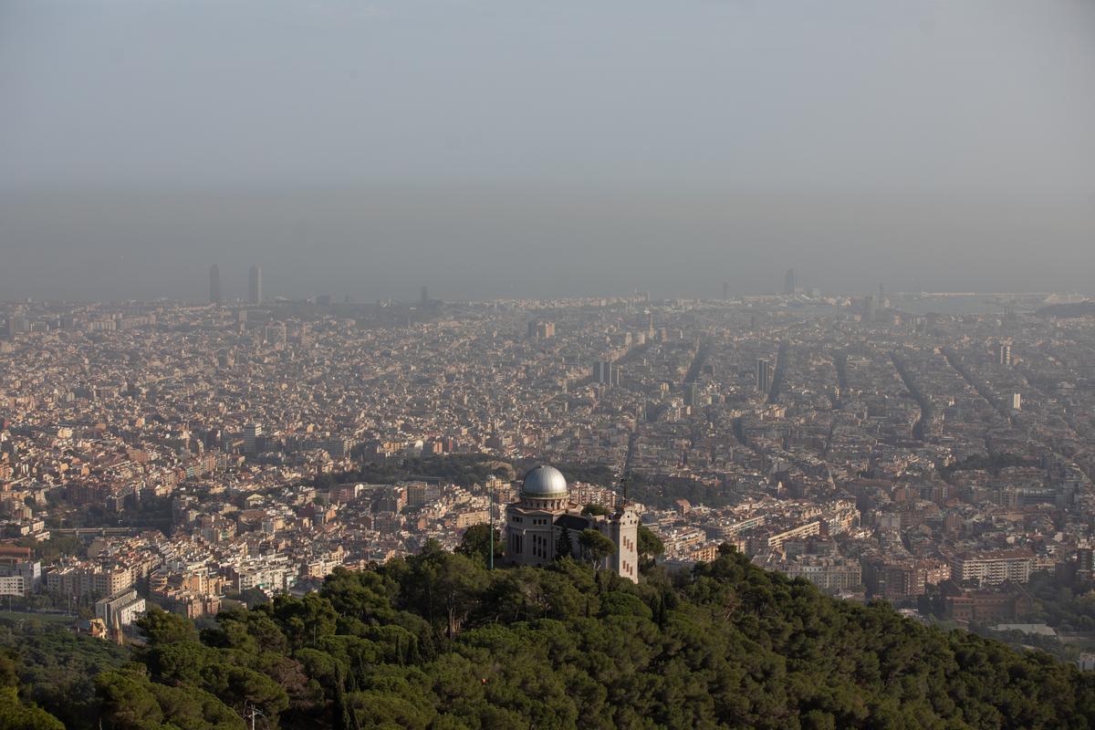 Barcelona vista desde el Tibidabo.
