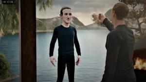 Mark Zuckerberg enseña su avatar en la presentación de Meta