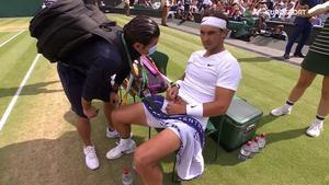 Nadal passa lesionat a les semifinals de Wimbledon