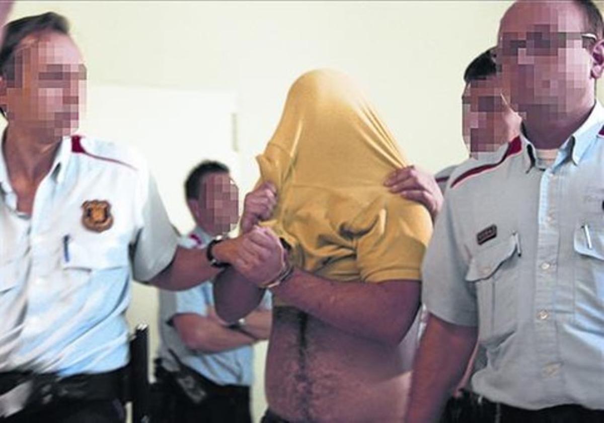 Alejandro Ruiz Vidal, tras su detención, en septiembre del 2014.