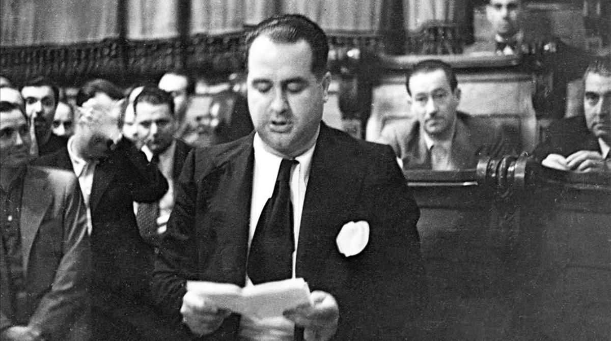 Hilari Salvadó, el día de su proclamación como alcalde, el 16 de julio de 1937. Hilari Salvadó, el día de su proclamación como alcalde, el 16 de julio de 1937.