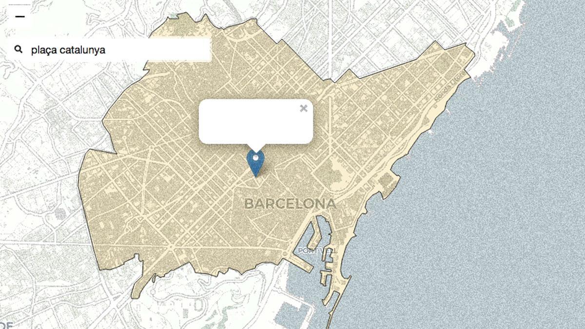 Mapa de les àrees comercials de Barcelona obertes diumenge | Cercador de carrers