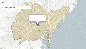 Mapa de les àrees comercials de Barcelona obertes diumenge | Cercador de carrers