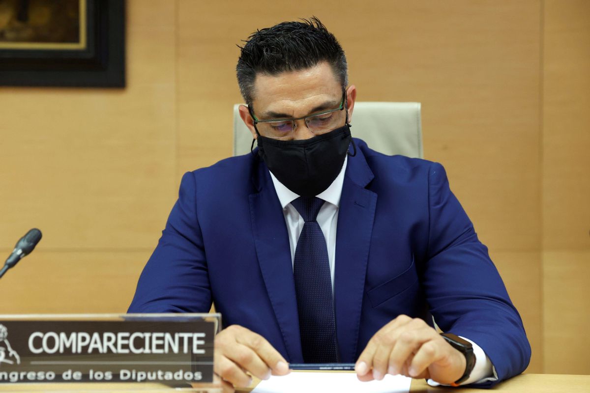 Sergio Ríos, exchófer del extesorero del PP Luis Bárcenas, en la comisión ’Kitchen’ del Congreso. Sergio Ríos, exchófer del extesorero del PP Luis Bárcenas, en la comisión ’Kitchen’ del Congreso.