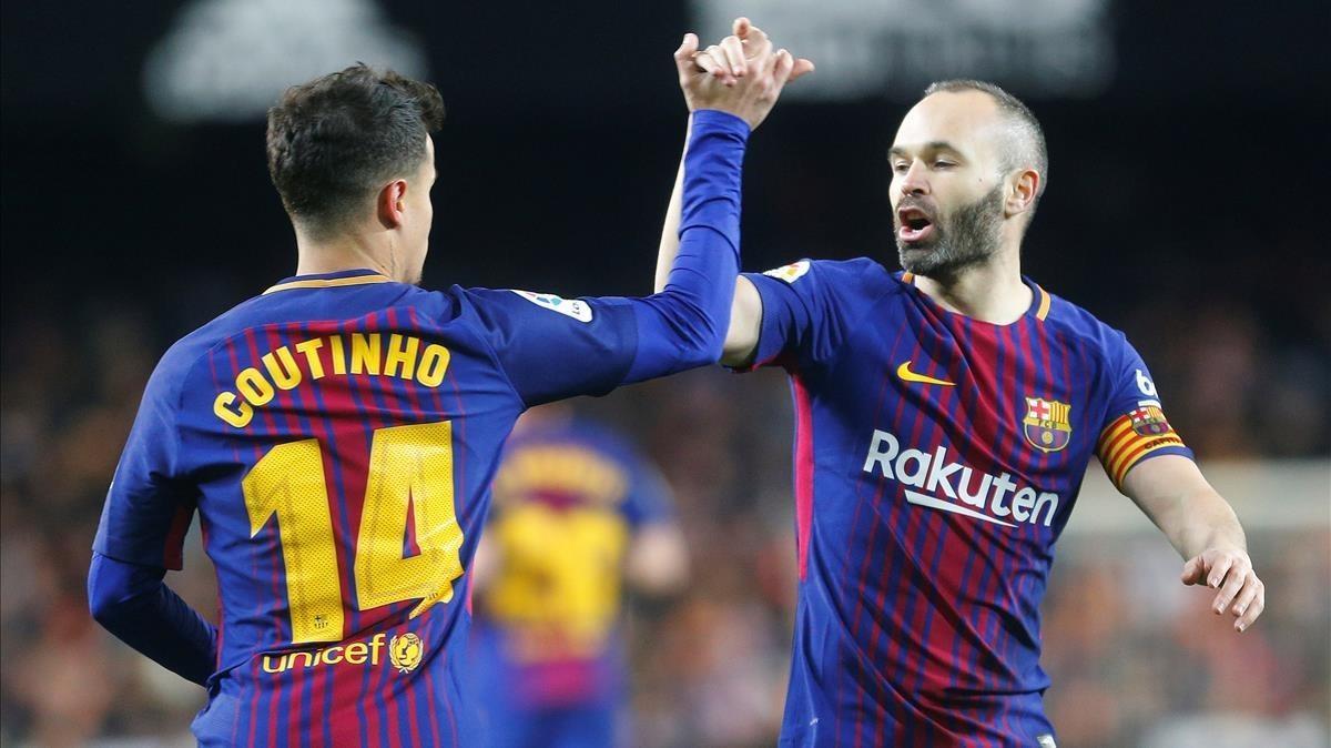 Iniesta i Coutinho Iniesta i Coutinho