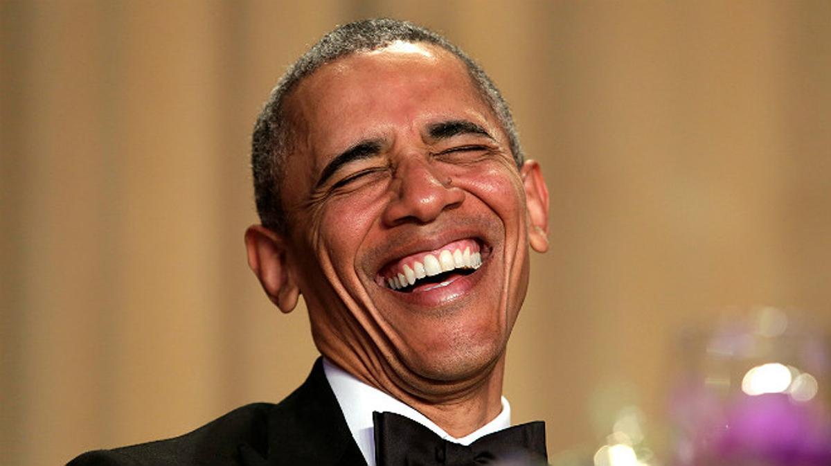 Obama derrocha humor durante su discurso en la cena de corresponsales en la Casa Blanca.