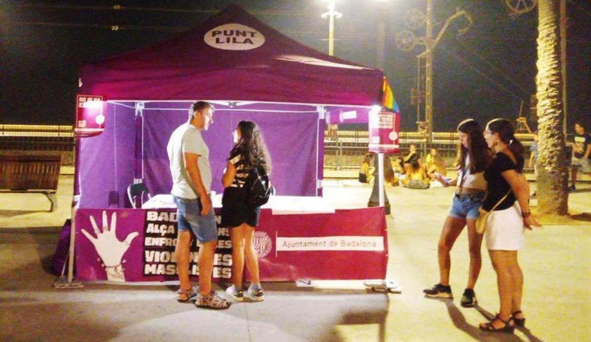 El punt lila de la festa major d’agost de Badalona va atendre 650 persones en dues nits