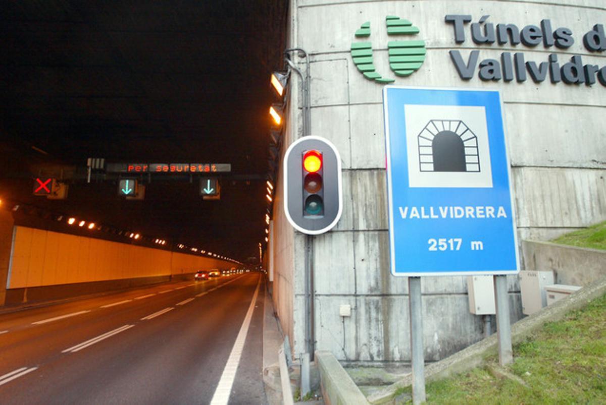 Entrada de los túneles de Vallvidrera.