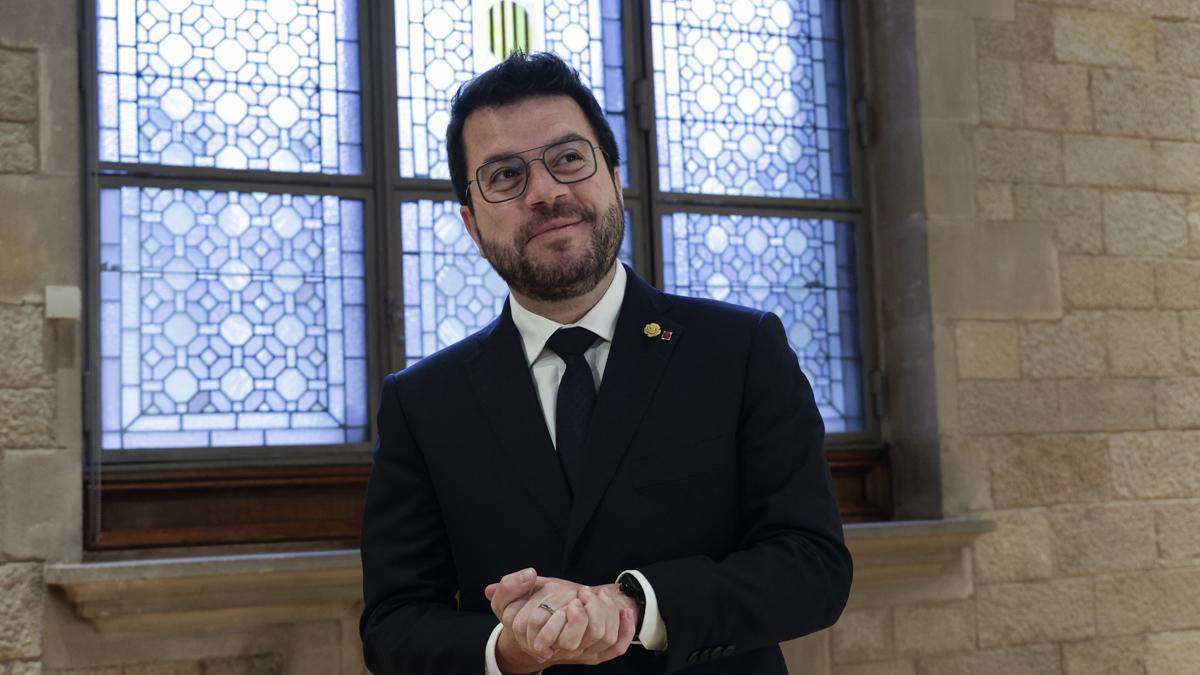 Aragonès insta a Pedro Sánchez a retomar la mesa de diálogo pesa un año electoral