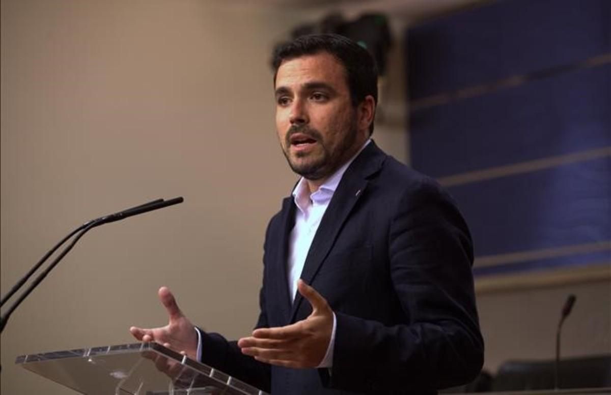 El líder de IU, Alberto Garzón. El líder de IU, Alberto Garzón.