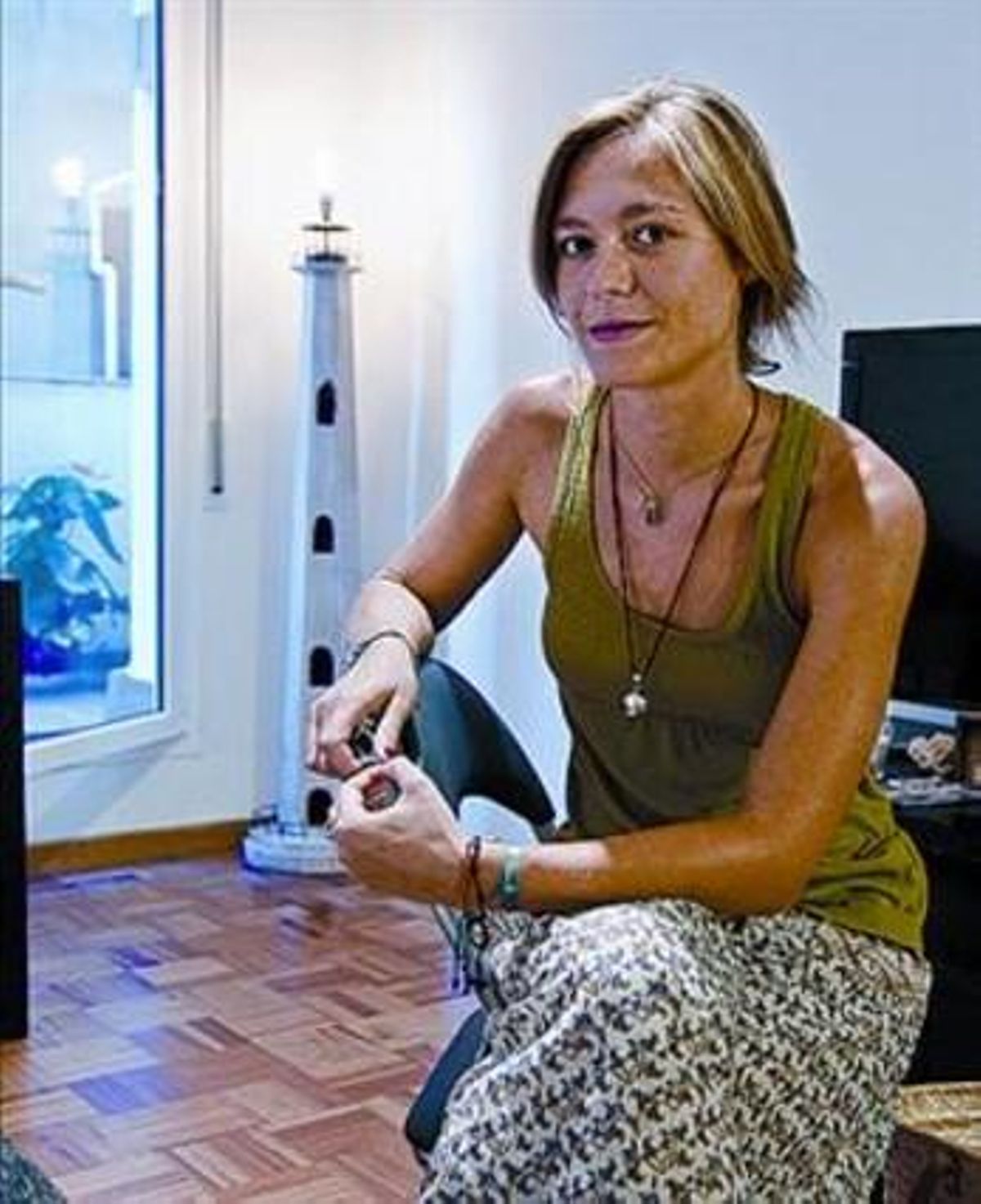 Ana Balañá, en el piso que acaba de comprar. Ana Balañá, en el piso que acaba de comprar.