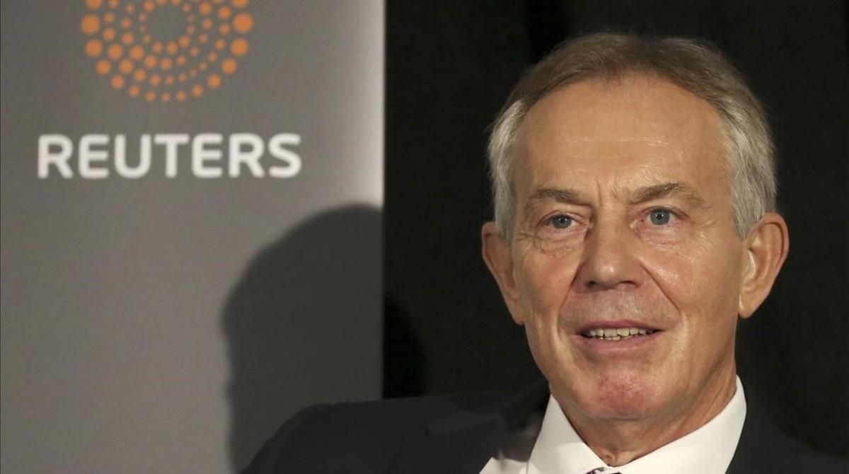 Tony Blair, en un encuentro organizado por Reuters, en Nueva York, este martes. Tony Blair, en un encuentro organizado por Reuters, en Nueva York, este martes.